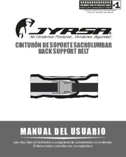 MANUAL DEL USUARIO CINTUR&Oacute;N DE SOPORTE SACROLUMBAR - No Vendemos Productos , Vendemos Seguridad - Jyrsa