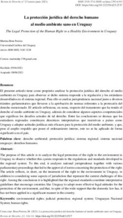 La protección jurídica del derecho humano al medio ambiente sano en Uruguay