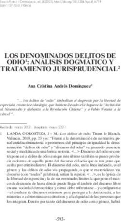 LOS DENOMINADOS DELITOS DE ODIO1: ANÁLISIS DOGMÁTICO Y TRATAMIENTO JURISPRUDENCIAL2
