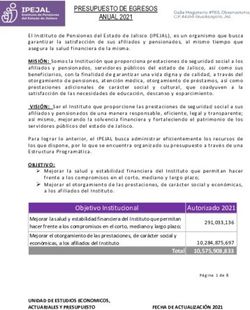 PRESUPUESTO DE EGRESOS ANUAL 2021