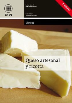 Queso artesanal y ricotta - L&aacute;cteos