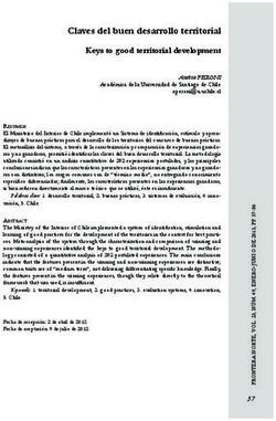 Claves del buen desarrollo territorial - Keys to good territorial development