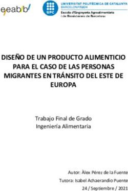 DISE&Ntilde;O DE UN PRODUCTO ALIMENTICIO PARA EL CASO DE LAS PERSONAS MIGRANTES EN TR&Aacute;NSITO DEL ESTE DE EUROPA - Trabajo Final de Grado Ingenier&iacute;a ...