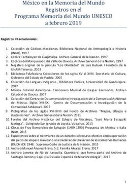 Programa Memoria del Mundo UNESCO a febrero 2019