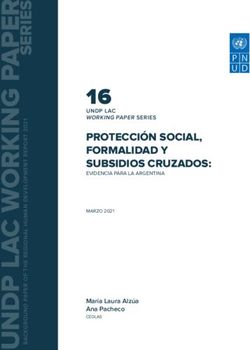 16 PROTECCI&Oacute;N SOCIAL, FORMALIDAD Y SUBSIDIOS CRUZADOS: EVIDENCIA PARA LA ARGENTINA
