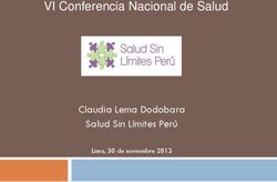 VI Conferencia Nacional de Salud - Claudia Lema Dodobara Salud Sin L&iacute;mites Per&uacute; Lima, 30 de noviembre 2013