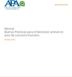 Manual Buenas Prácticas para el bienestar animal en aves de consumo humano  - Versión, 2010