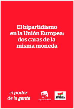 El bipartidismo en la Unión Europea: dos caras de la misma moneda - izquierda unida