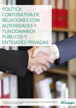 POL&Iacute;TICA CORPORATIVA DE RELACIONES CON AUTORIDADES Y FUNCIONARIOS P&Uacute;BLICOS Y EENTIDADES PRIVADAS - Aprobada por el Consejo de Administraci&oacute;n de El ...