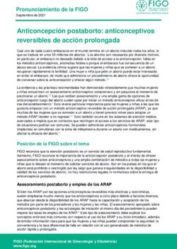 Anticoncepción Postaborto: Anticonceptivos Reversibles De Acción Prolongada