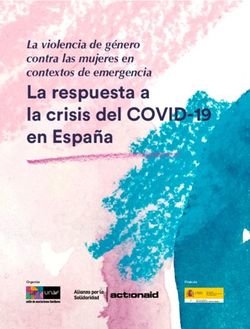 La respuesta a la crisis del COVID-19 en España - La violencia de género contra las mujeres en contextos de emergencia - UNAF