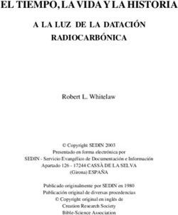 EL TIEMPO, LA VIDA Y LA HISTORIA - A LA LUZ DE LA DATACI&Oacute;N RADIOCARB&Oacute;NICA