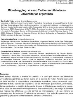 Microblogging: el caso Twitter en bibliotecas universitarias argentinas