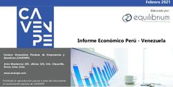 Informe Económico Perú - Venezuela - Cavenpe