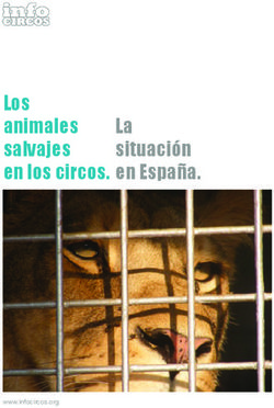 Los animales salvajes en los circos. La situación en España.