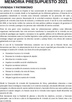 MEMORIA PRESUPUESTO 2021 - Ajuntament d'Alcoi