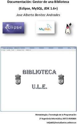 DOCUMENTACIÓN: GESTOR DE UNA BIBLIOTECA (ECLIPSE, MYSQL, JDK 1.6+) - JOSE ALBERTO BENÍTEZ ANDRADES