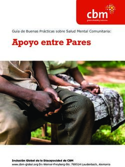 Apoyo entre Pares Guía de Buenas Prácticas sobre Salud Mental Comunitaria: Inclusión Global de la Discapacidad de CBM - CBM Global Disability ...