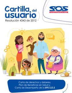 Usuariodel Resolución 4343 de 2012 - Carta de derechos y deberes, Plan de Beneficios en Salud y - Servicio Occidental de Salud