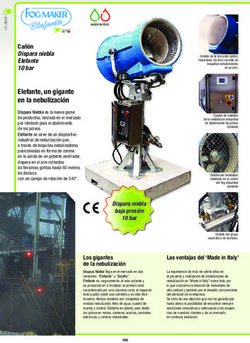 Elefante, un gigante en la nebulización - Cañón Dispara niebla Elefante 10 bar