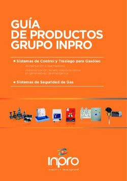 GU&Iacute;A DE PRODUCTOS GRUPO INPRO - Sistemas de Control y Trasiego para Gas&oacute;leo Sistemas de Seguridad de Gas