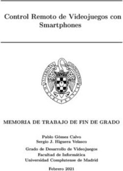 Control Remoto de Videojuegos con Smartphones - MEMORIA DE TRABAJO DE FIN DE GRADO