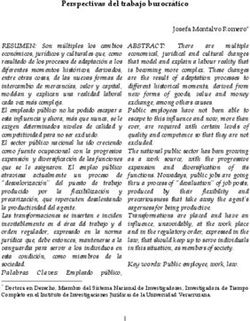 Perspectivas del trabajo burocr&aacute;tico