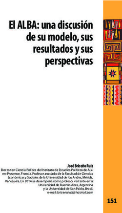 El ALBA: una discusi&oacute;n de su modelo, sus resultados y sus perspectivas