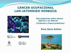 CÁNCER OCUPACIONAL LAN-JATORRIKO MINBIZIA - Pere Sanz Gallen Discrepancias entre cáncer - Osalan