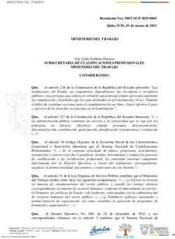 Resolución Nro. MDT-SCP-2021-0045 Quito, D.M., 01 de marzo de 2021 - Ministerio del Trabajo