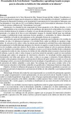 Presentaci&oacute;n de la Tesis Doctoral: "Gamificaci&oacute;n y aprendizaje basado en juegos para la educaci&oacute;n en h&aacute;bitos de vida saludable en la infancia"