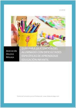 GUÍA PARA LA ATENCIÓN DEL ALUMNADO CON DIFICULTADES ESPECÍFICAS DE APRENDIZAJE EDUCACIÓN INFANTIL - ASOCIACIÓN DISLEXIA MÁLAGA - Asociación ...