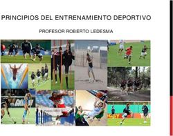 PRINCIPIOS DEL ENTRENAMIENTO DEPORTIVO - PROFESOR ROBERTO LEDESMA