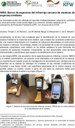 NIRS: Banco de espectros del infrarrojo cercano de maderas de especies similares