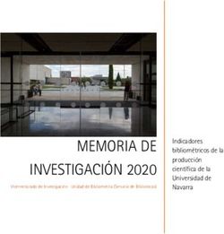 MEMORIA DE INVESTIGACI&Oacute;N 2020 - Indicadores bibliom&eacute;tricos de la producci&oacute;n cient&iacute;fica de la Universidad de Navarra - dadun@unav