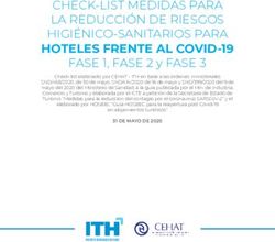 CHECK-LIST MEDIDAS PARA LA REDUCCI&Oacute;N DE RIESGOS HIGI&Eacute;NICO-SANITARIOS PARA