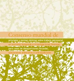 Consenso mundial de principios y normas mínimas sobre trabajo psicosocial en procesos búsqueda e investigaciones forenses para casos de ...