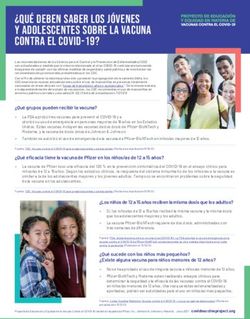 Qu&eacute; deben saber los j&oacute;venes y adolescentes sobre la vacuna contra el COVID-19?