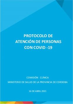 PROTOCOLO DE ATENCIÓN DE PERSONAS CON COVID -19 - COMISIÓN CLÍNICA MINISTERIO DE SALUD DE LA PROVINCIA DE CORDOBA