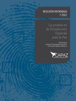 La prueba en la Jurisdicci&oacute;n Especial para la Paz - REFLEXI&Oacute;N INFORMADA 7-2022 Kai Ambos Andrea Planchadell Gargallo Christa M. Madrid Boqu&iacute;n - CEDPAL