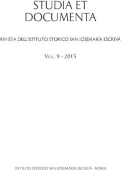 STUDIA ET DOCUMENTA RIVISTA DELL'ISTITUTO STORICO SAN JOSEMAR&Iacute;A ESCRIV&Aacute; - VOL. 9 2015 - OPUS DEI'S HISTORICAL INSTITUTE (ISJE)