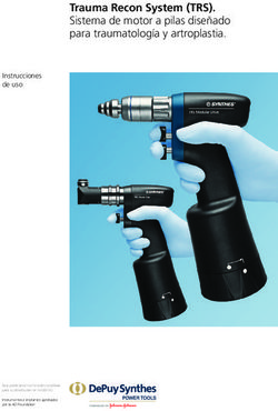 Trauma Recon System (TRS). Sistema de motor a pilas diseñado para traumatología y artroplastia - Instrucciones de uso