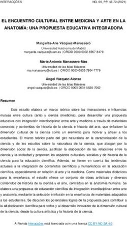 EL ENCUENTRO CULTURAL ENTRE MEDICINA Y ARTE EN LA ANATOM&Iacute;A: UNA PROPUESTA EDUCATIVA INTEGRADORA