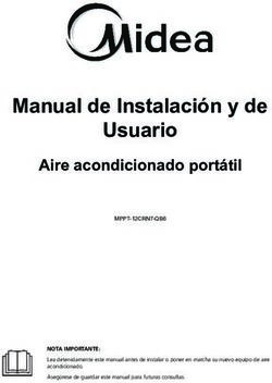 Manual de Instalaci&oacute;n y de Usuario - Aire acondicionado port&aacute;til MPPT-12CRN7-QB6 - Midea
