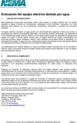Evaluación del equipo eléctrico dañado por agua