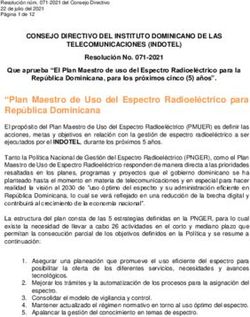 Plan Maestro de Uso del Espectro Radioel&eacute;ctrico para Rep&uacute;blica Dominicana