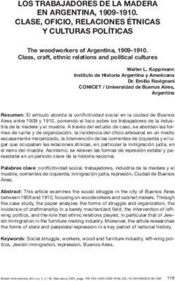 LOS TRABAJADORES DE LA MADERA EN ARGENTINA, 1909-1910. CLASE, OFICIO, RELACIONES &Eacute;TNICAS Y CULTURAS POL&Iacute;TICAS