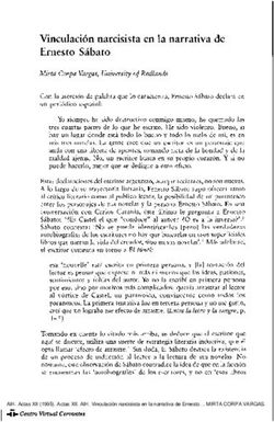 Vinculaci&oacute;n narcisista en la narrativa de Ernesto S&aacute;bato