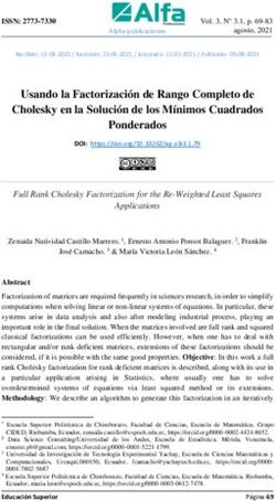 Usando la Factorizaci&oacute;n de Rango Completo de Cholesky en la Soluci&oacute;n de los M&iacute;nimos Cuadrados Ponderados