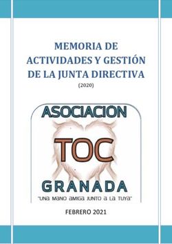 MEMORIA DE ACTIVIDADES Y GESTIÓN DE LA JUNTA DIRECTIVA - FEBRERO 2021 - (2020)